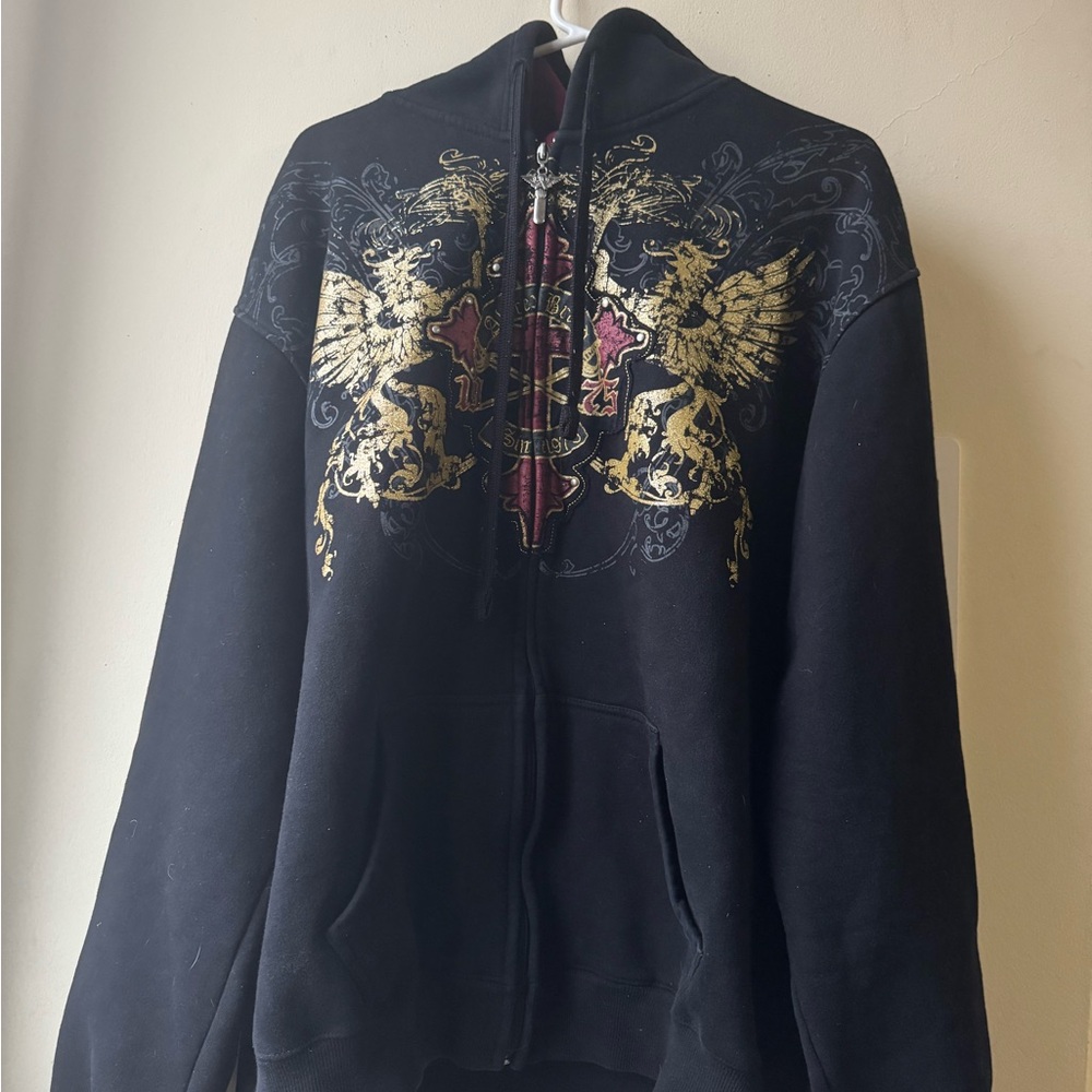 Avirex Black and Gold Men's Jacket